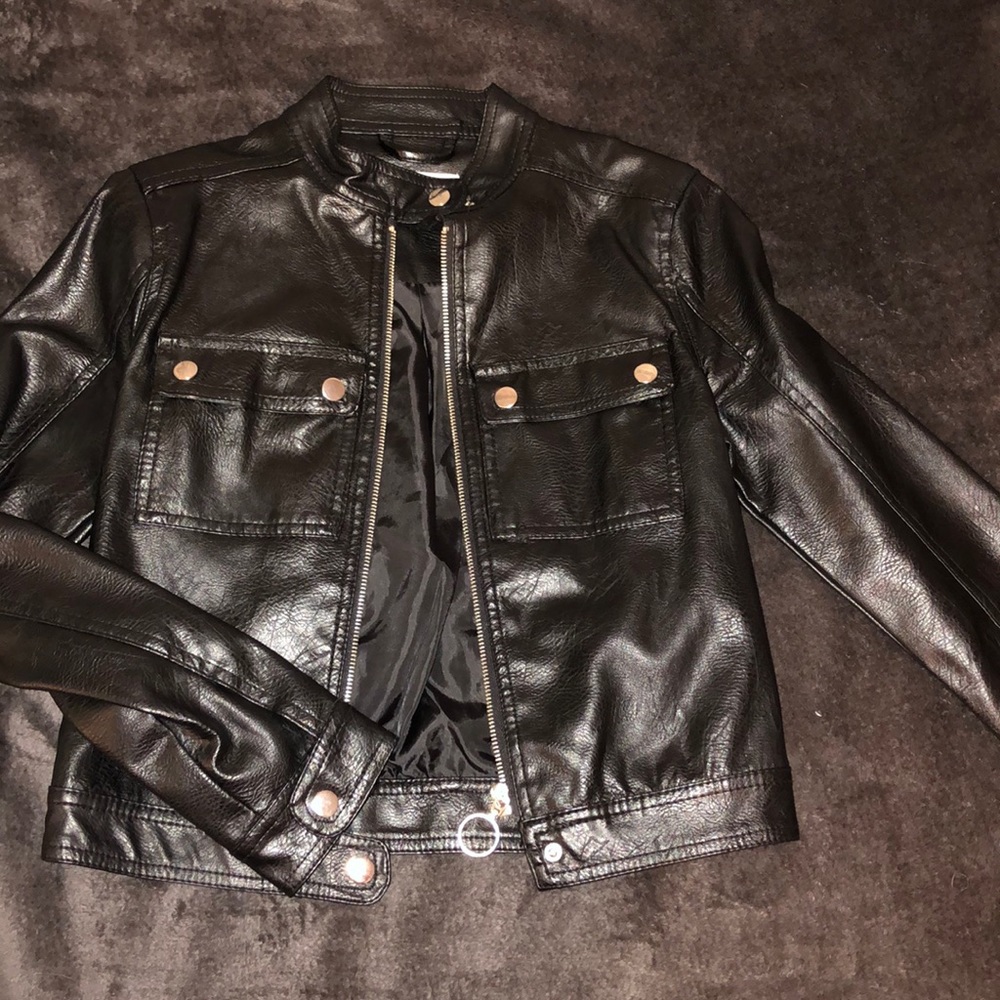 Charlotte russe leather jacket
